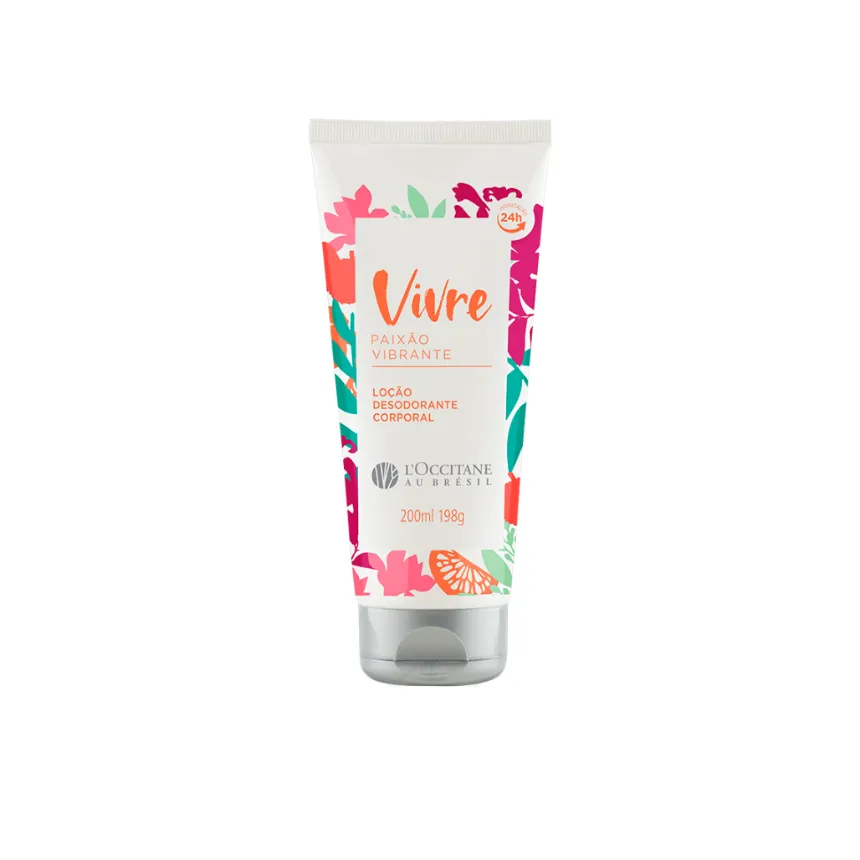Loção desodorante corporal paixão vibrante 200ml loccitane