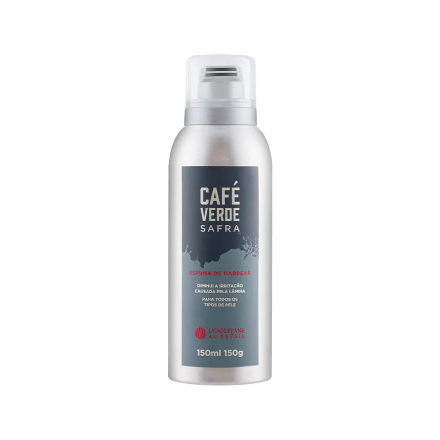 Espuma de barbear café verde safra 150ml loccitane