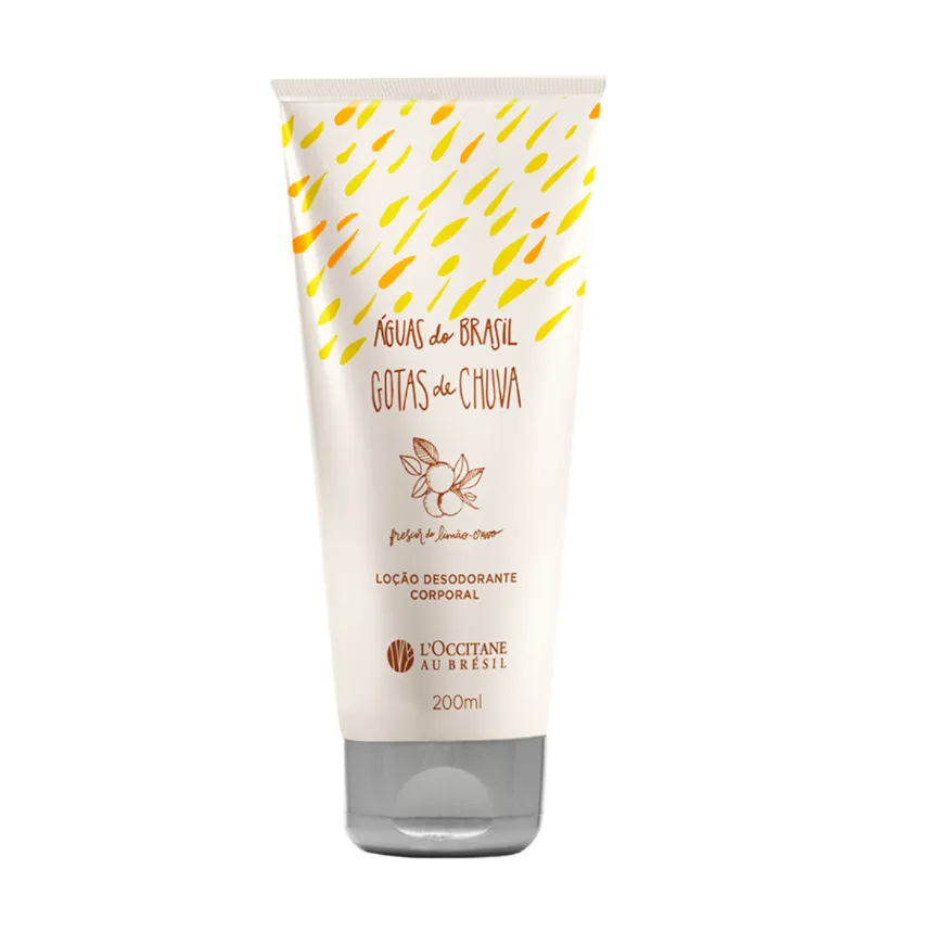 Loção desodorante gotas de chuva 200ml loccitane