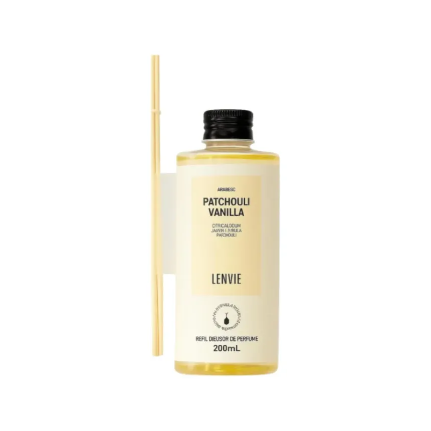Refil Difusor De Ambiente Patchouli Vanilla 200ml Lenvie
