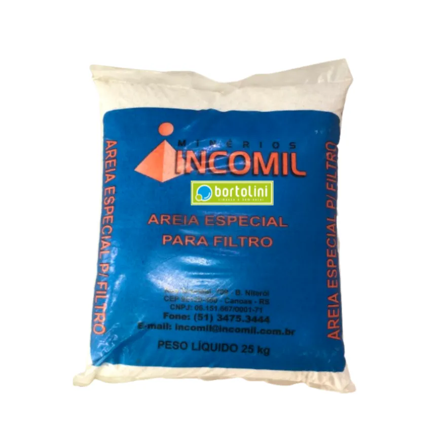 Areia ph filter especial para filtro piscina  saco 25kg