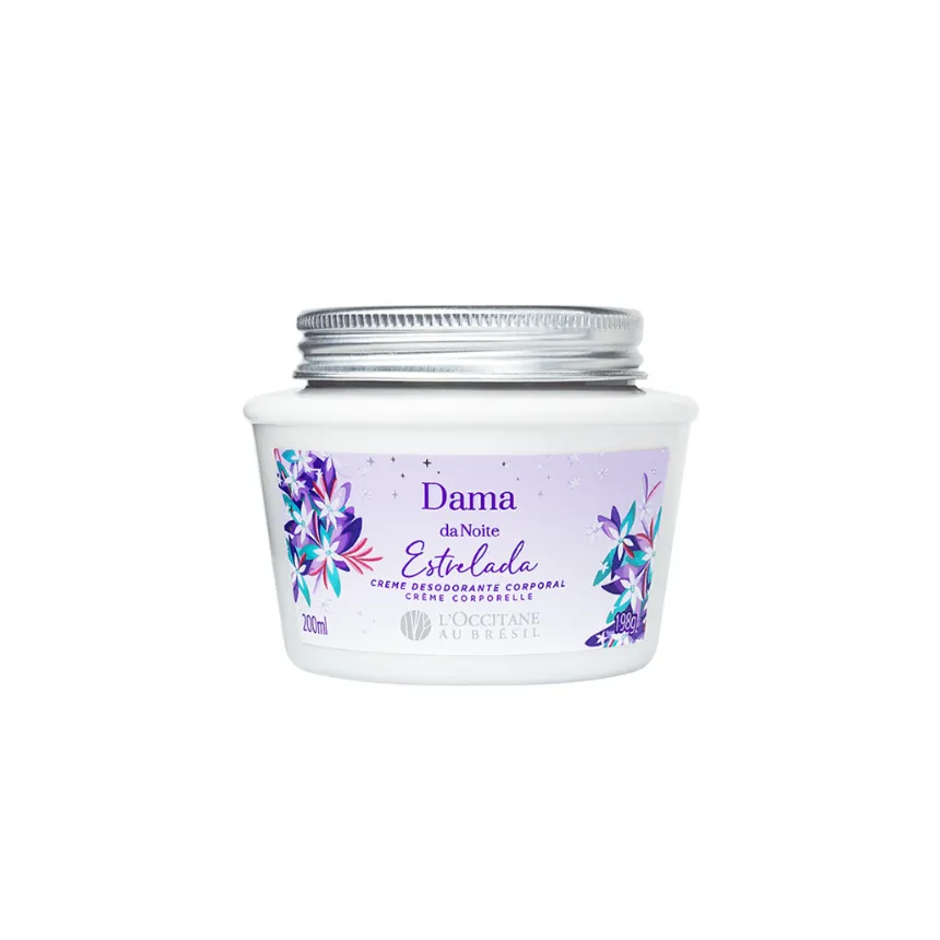 Creme desodorante corporal dama da noite estrelada 200ml loccitane