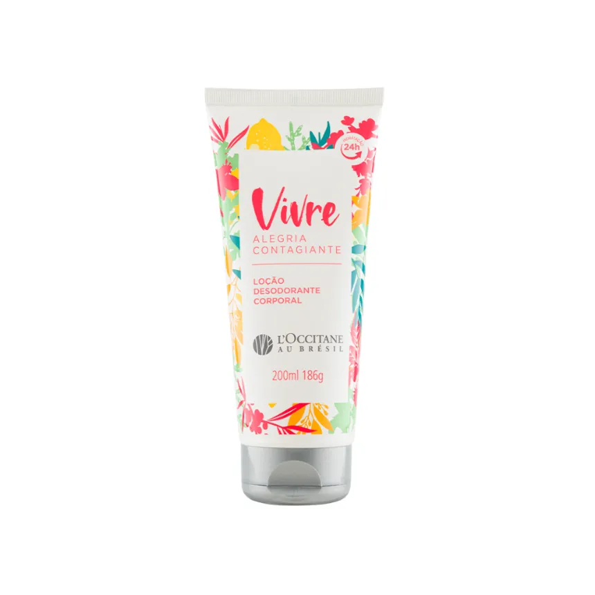 Loção desodorante corporal alegria contagiante 200ml loccitane
