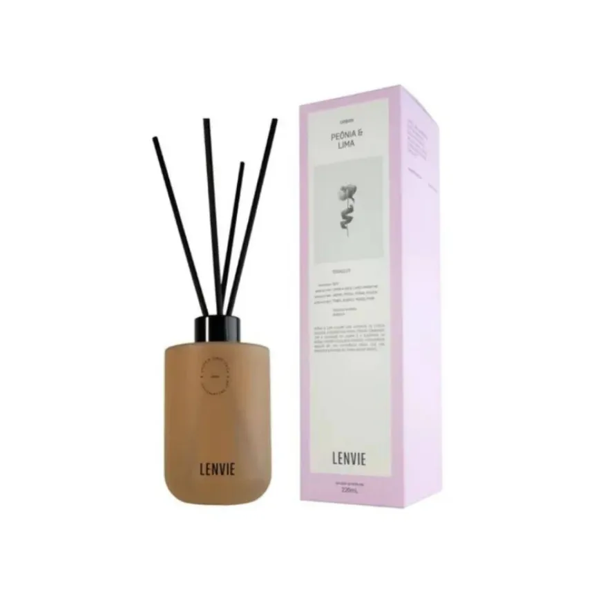 Difusor De Perfume Peônia E Lima 220ml Lenvie
