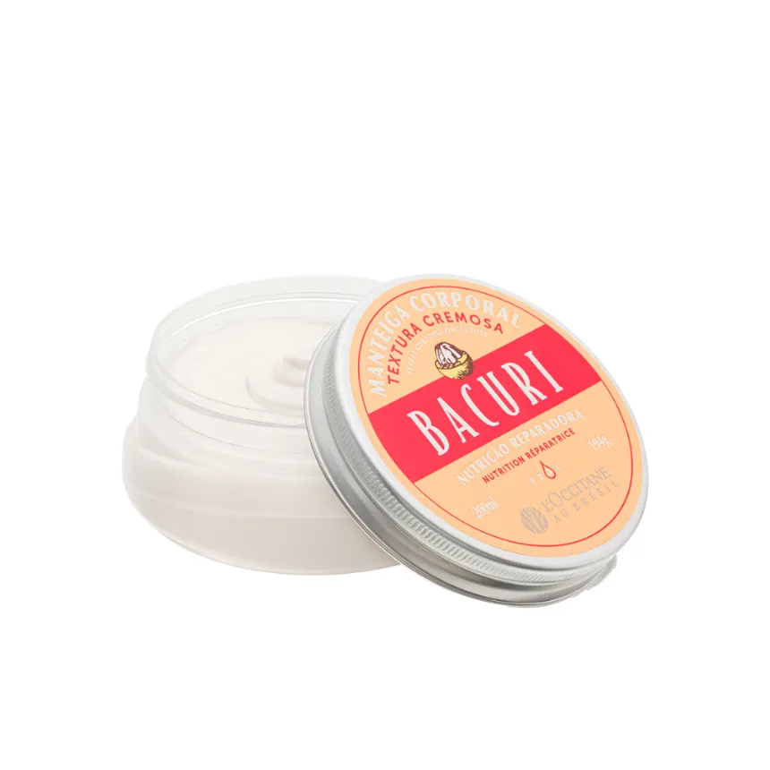 Manteiga corporal textura cremosa bacuri 200ml loccitane
