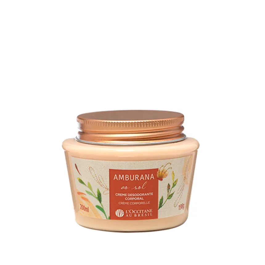 Creme desodorante corporal amburana ao sol 200ml loccitane