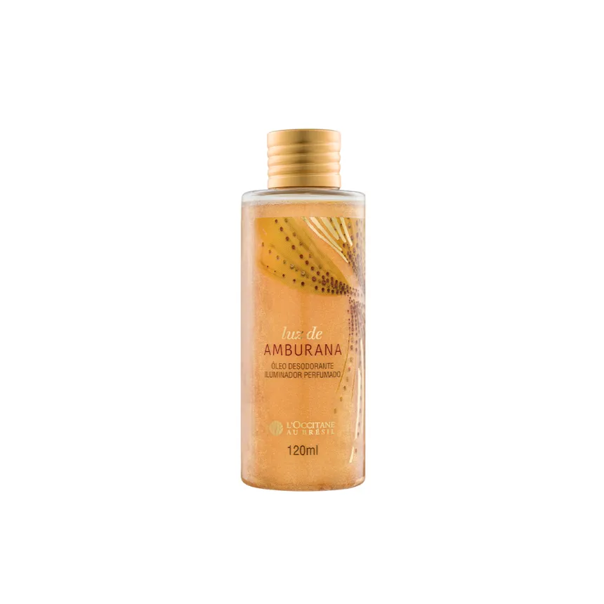 Óleo desodorante iluminador perfumado luz de amburana 120ml loccitane