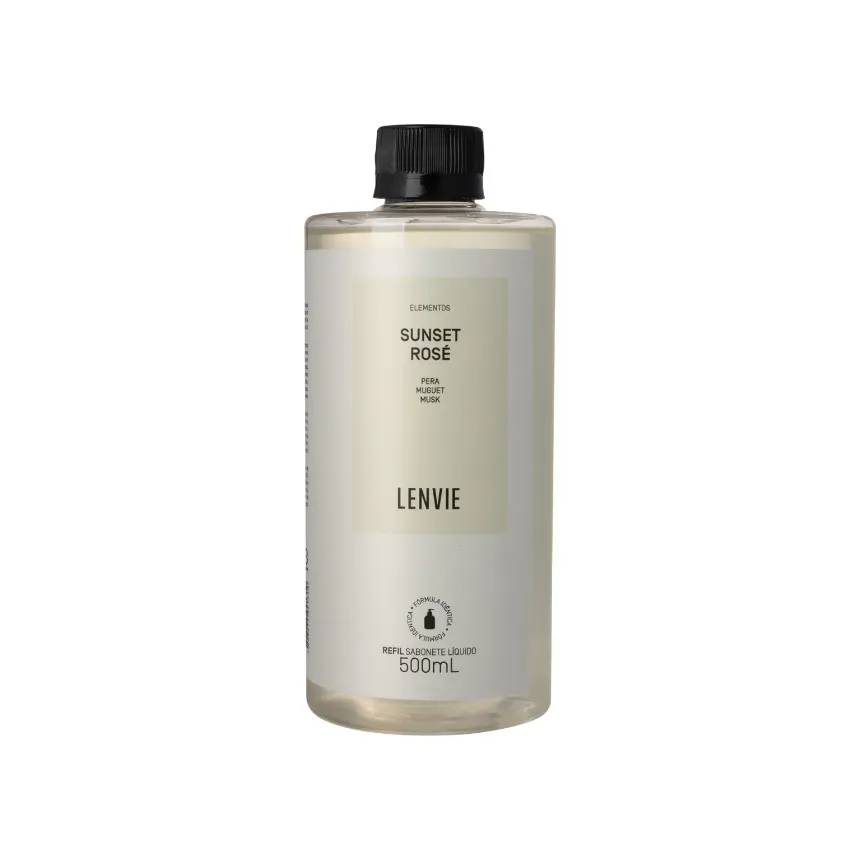 Refil sabonete líquido sunset rosé 500ml lenvie