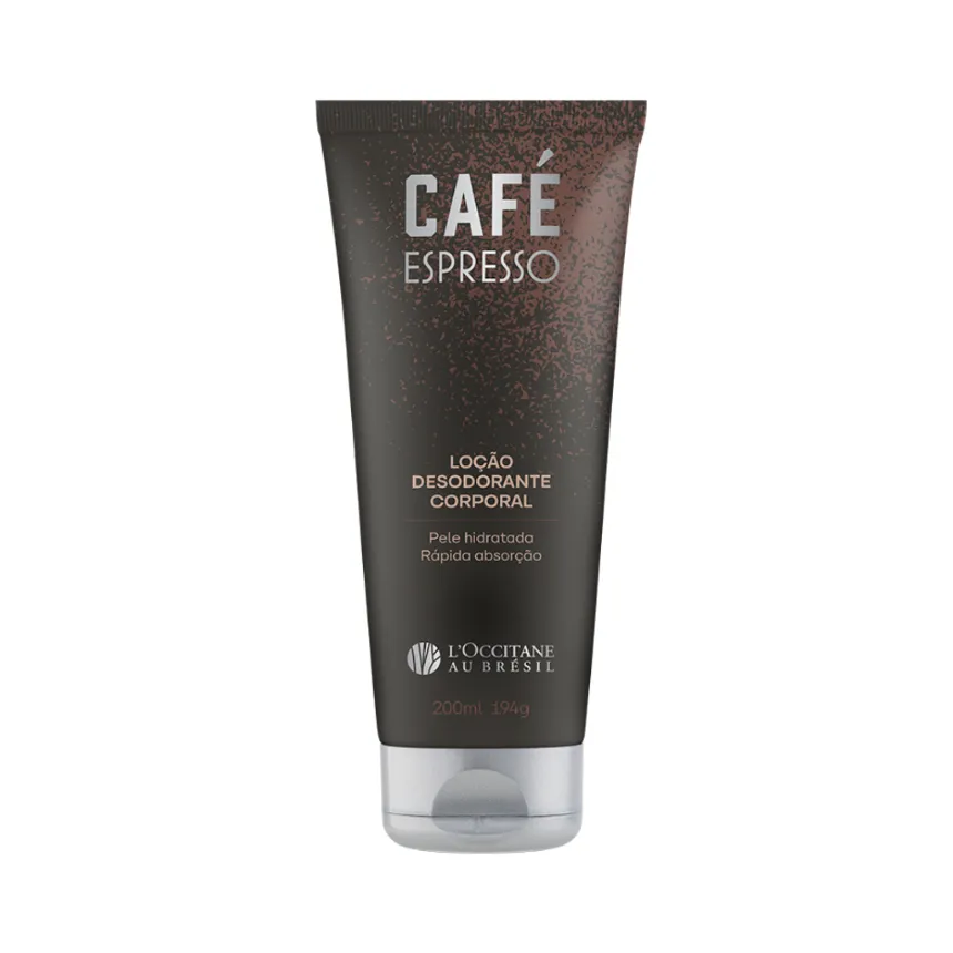 Loção desodorante corporal café espresso 200ml loccitane