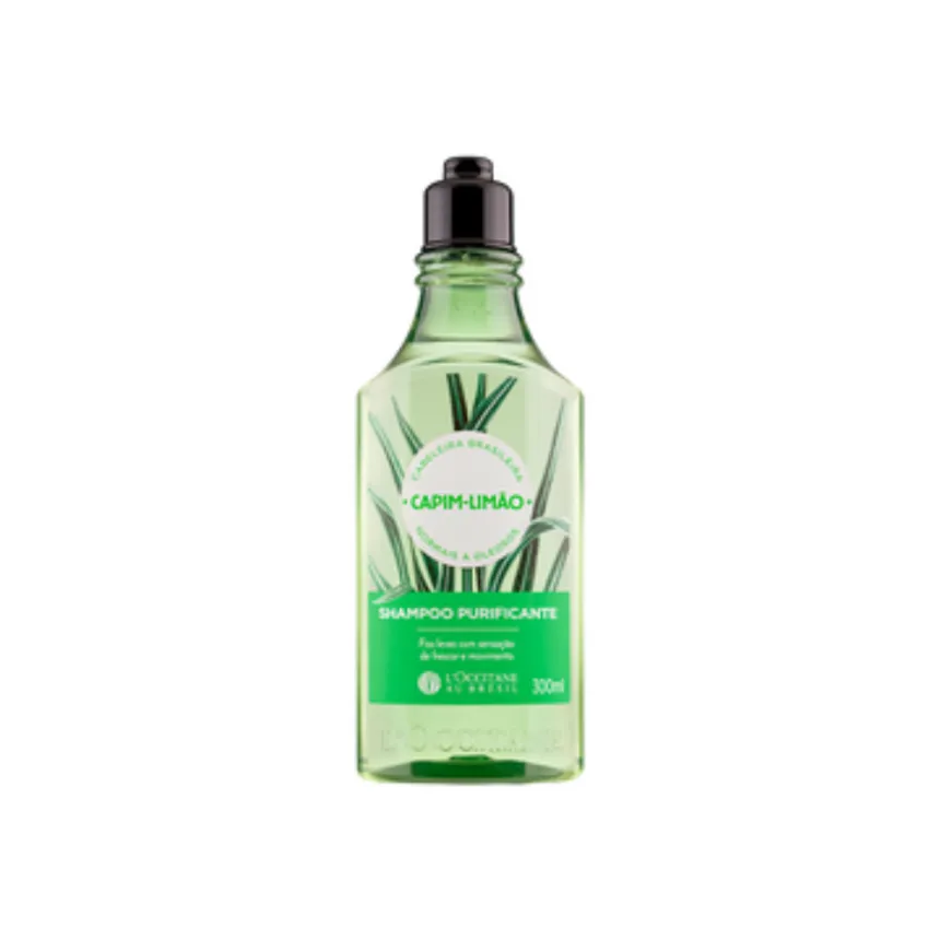 Shampoo purificante cabeleira brasileira capim-limão 300ml loccitane
