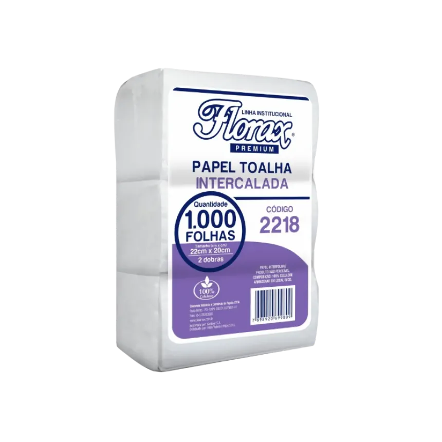 Papel Interfolhado Premium  22x20 Florax
