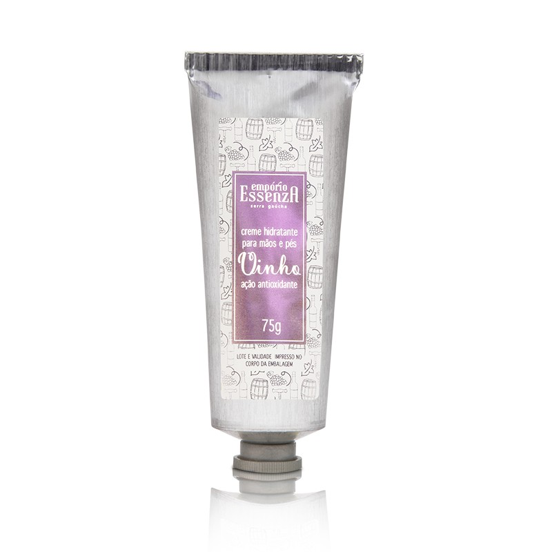 Creme Mãos E Pés Vinho 75 Gramas Empório Essenza