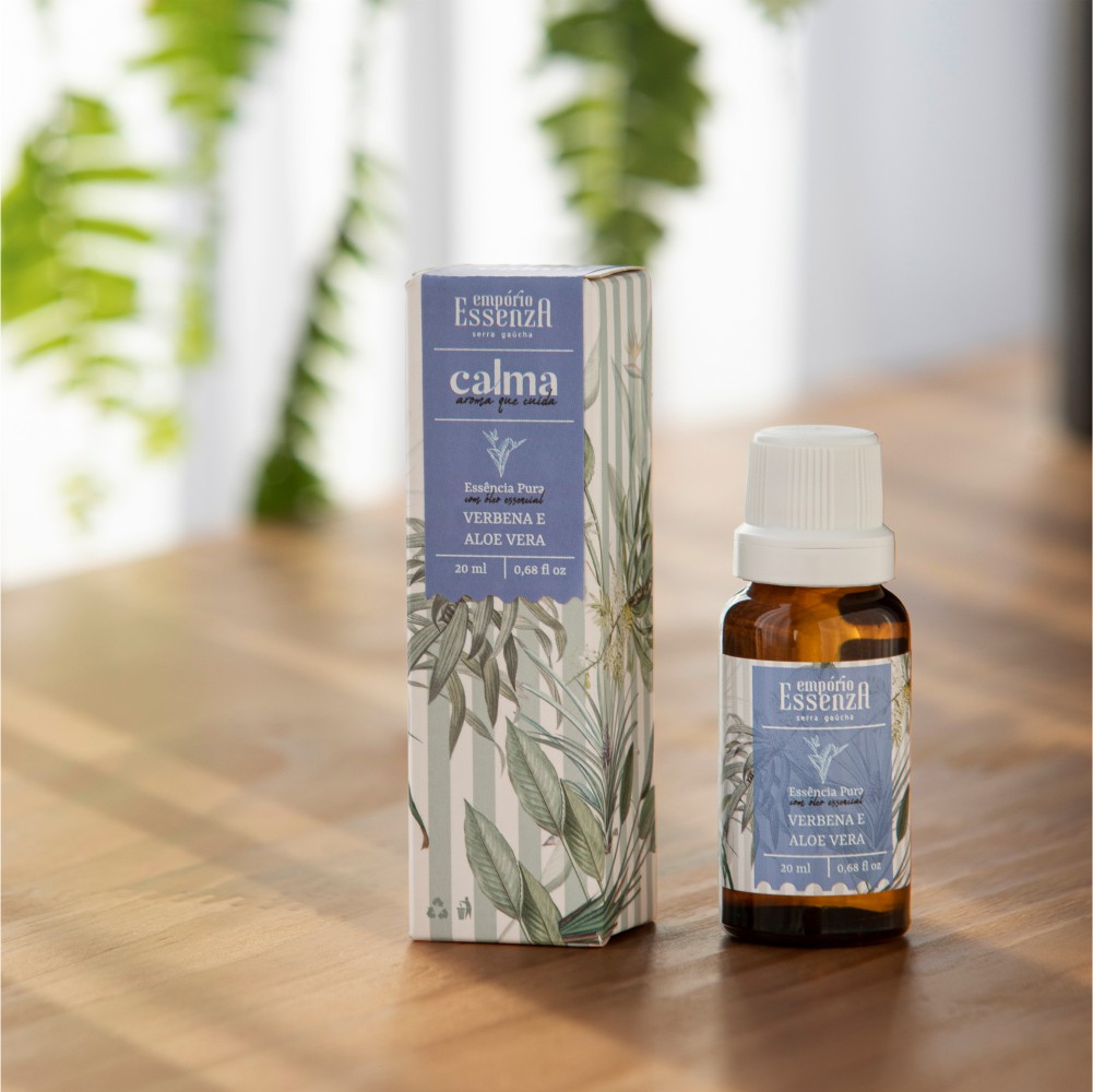 Essência Pura Verbena E Aloe Vera 20ml (Calma) Empório Essenza