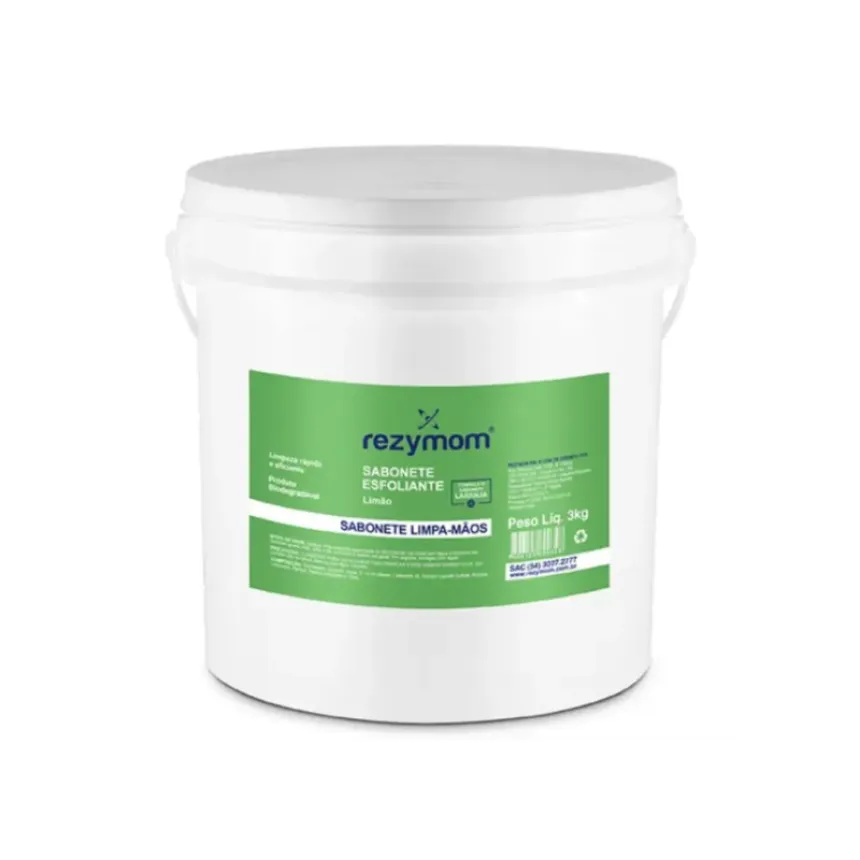 Sabonete Esfoliante Limao Balde 3kg Rezymom