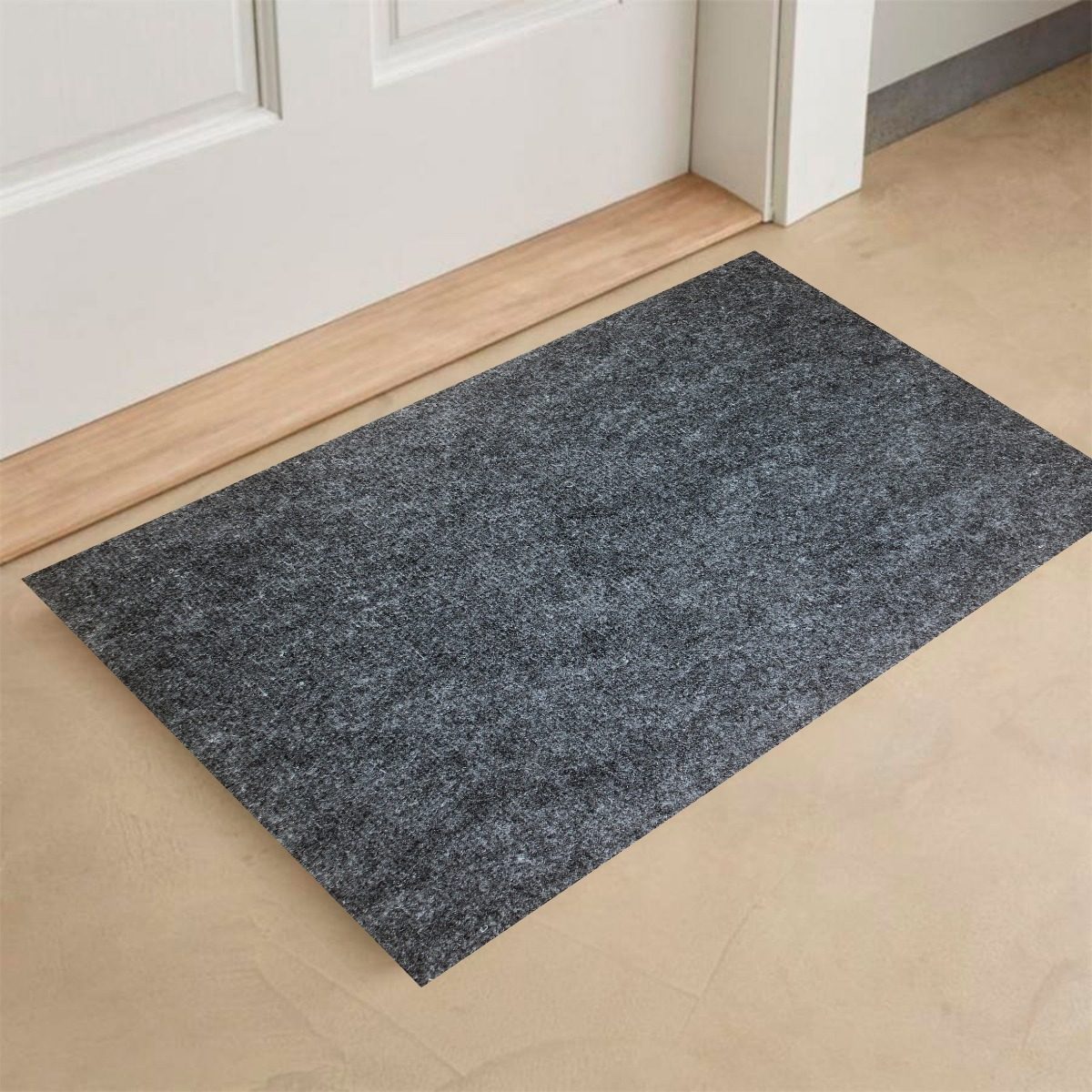 Tapete Door-Mat 60 X 100cm - Azul Marinho Ou Grafite Kleen Tex